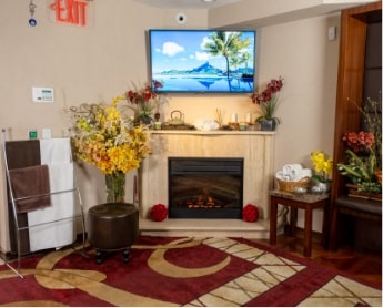 waiting area at Envy Smile Dental Spa