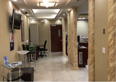 waiting area at Envy Smile Dental Spa office