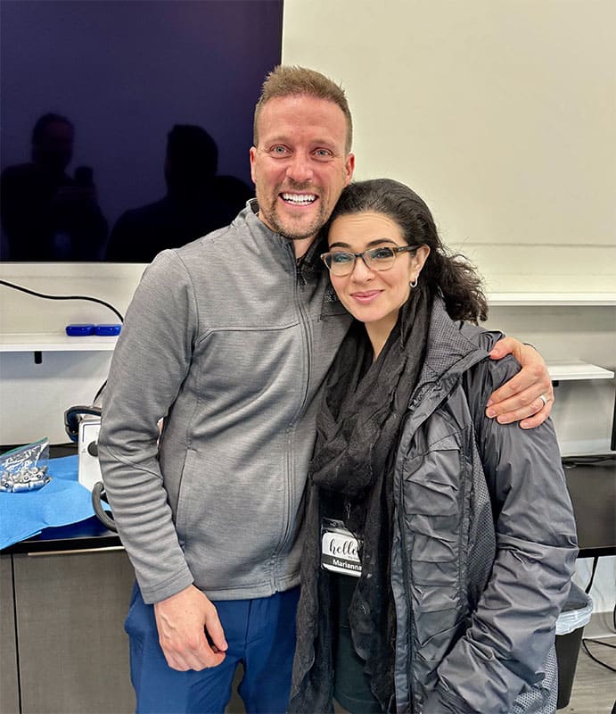 Dr. Marianna Weiner with Dr. Marshall Hanson