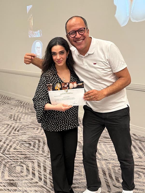 Dr. Marianna Weiner with Dr. Renato Ferreira