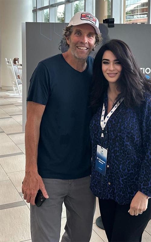 Dr. Marianna Weiner with Jesse Itzler (Marquis Jet)